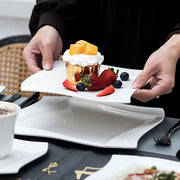 Noble Serviesset – 6 persoons – 30 delig – Wit Keramisch – Dinerborden – Kleine Borden