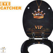 Happyment Antibacteriële Toiletbril - Met Softclose - Universeel - Toiletbrillen met VIP print - WC Bril - Toiletzitting