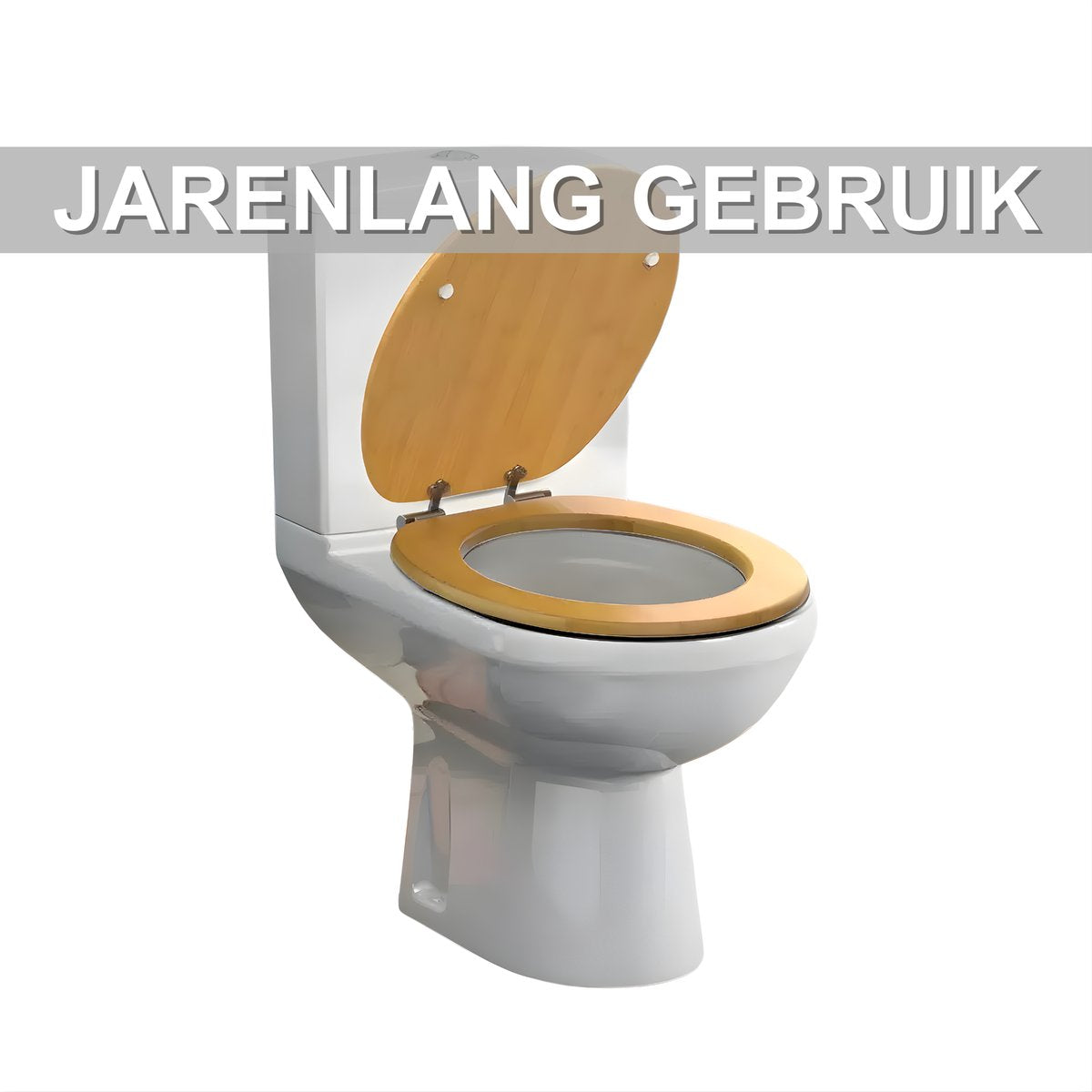 WC-bril - Toiletbril – Voor Toilet & Badkamer – Soft-Close – MDF - Houtlook