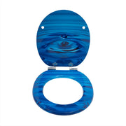 WC-bril - Toiletbril – Voor Toilet & Badkamer – Soft-Close – Duroplast - Blauw