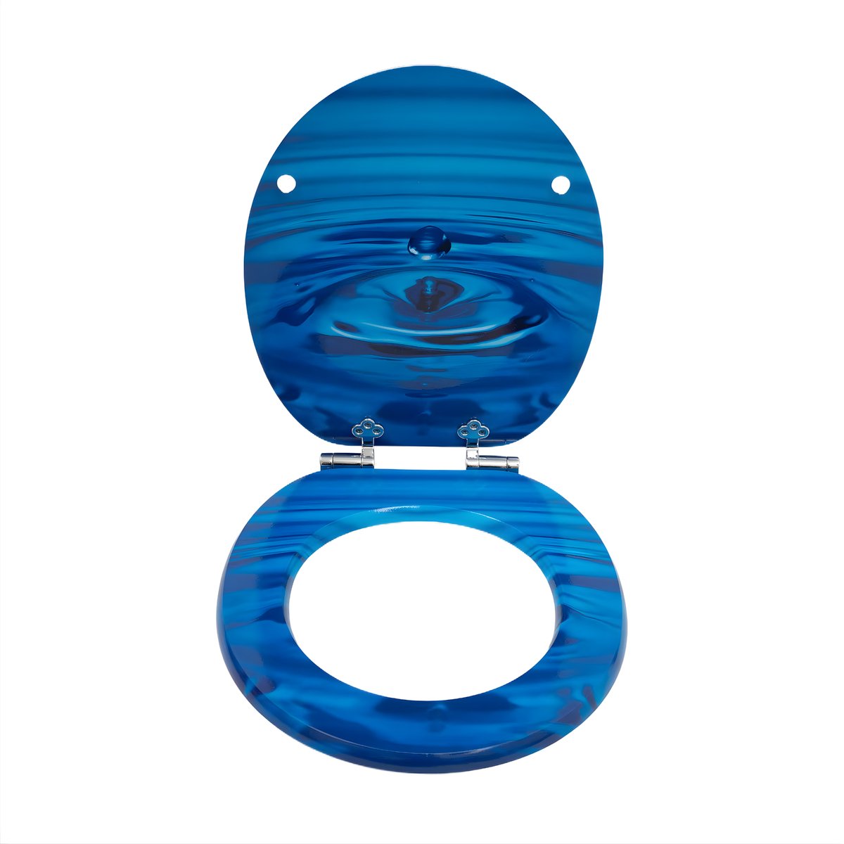 WC-bril - Toiletbril – Voor Toilet & Badkamer – Soft-Close – Duroplast - Blauw