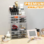 Luxe Make-up organizer - Cosmetica opberger - Transparant - Lippenstift, Nagellak, Parfum - Sieraden - Bureau
