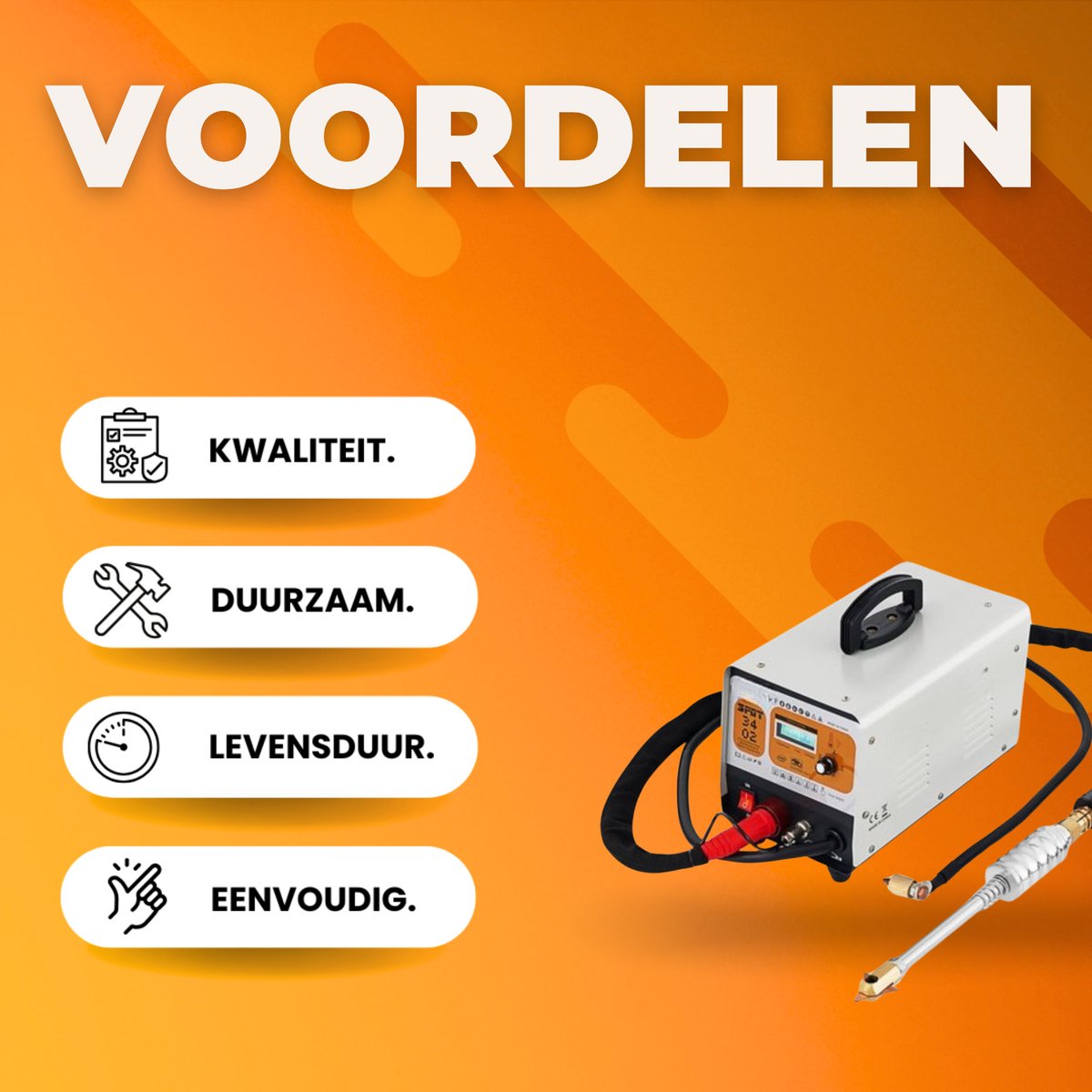 Uitdeukset 3kw - Puntlasmachine - Voor auto - Slagtrekker - Deukentrekker - Zuignap - Zuignaplifter - Auto reparatie
