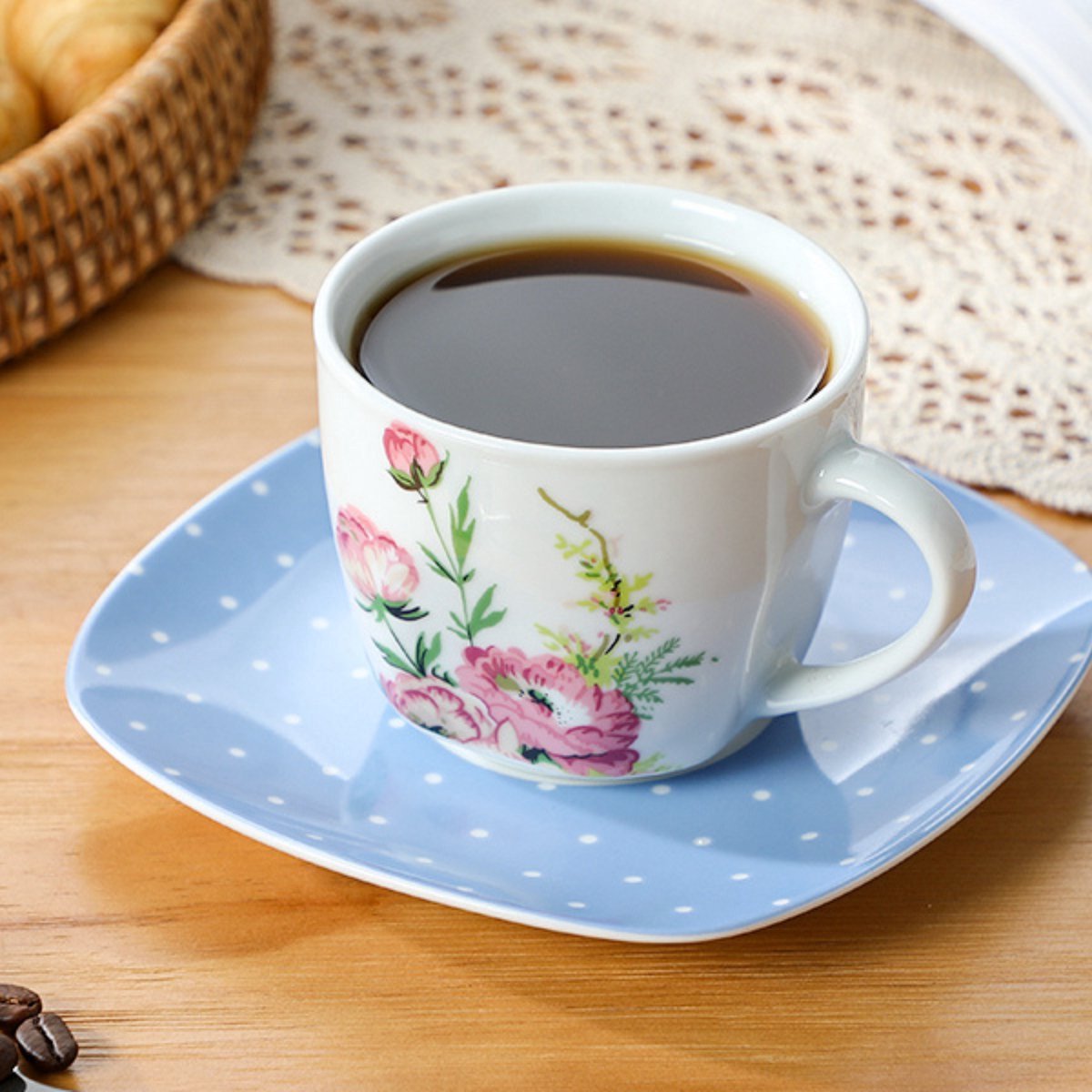 Glamorous Ontbijtborden – Serviesset – 6 persoons – 30 delig – Blauw Keramisch – Ontbijtborden – Uniek servies