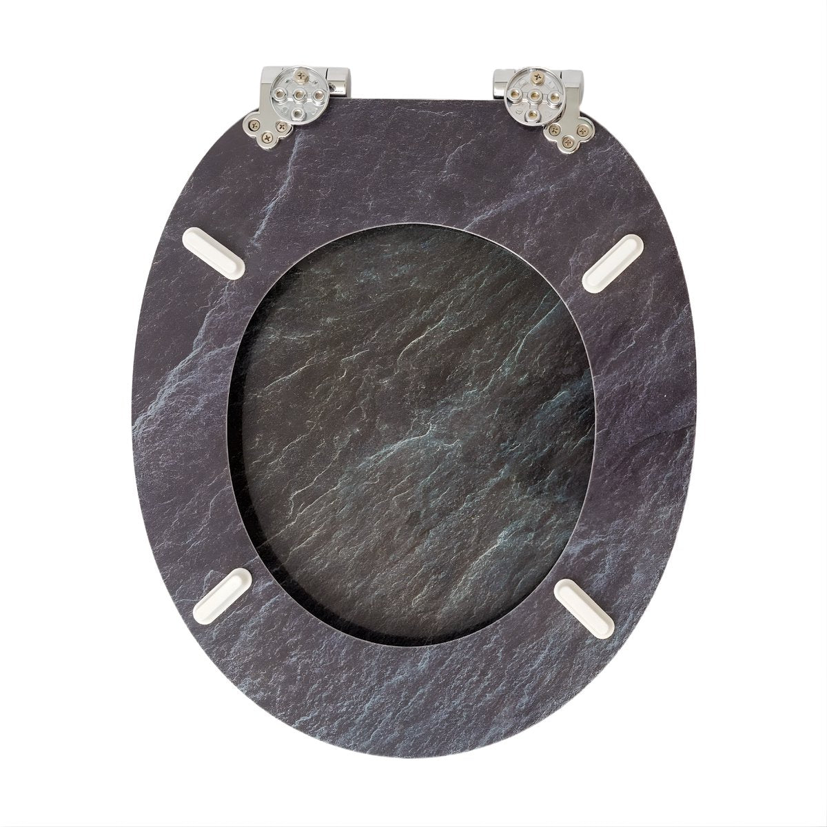 WC-bril - Toiletbril – Voor Toilet & Badkamer – Soft-Close - Grijs