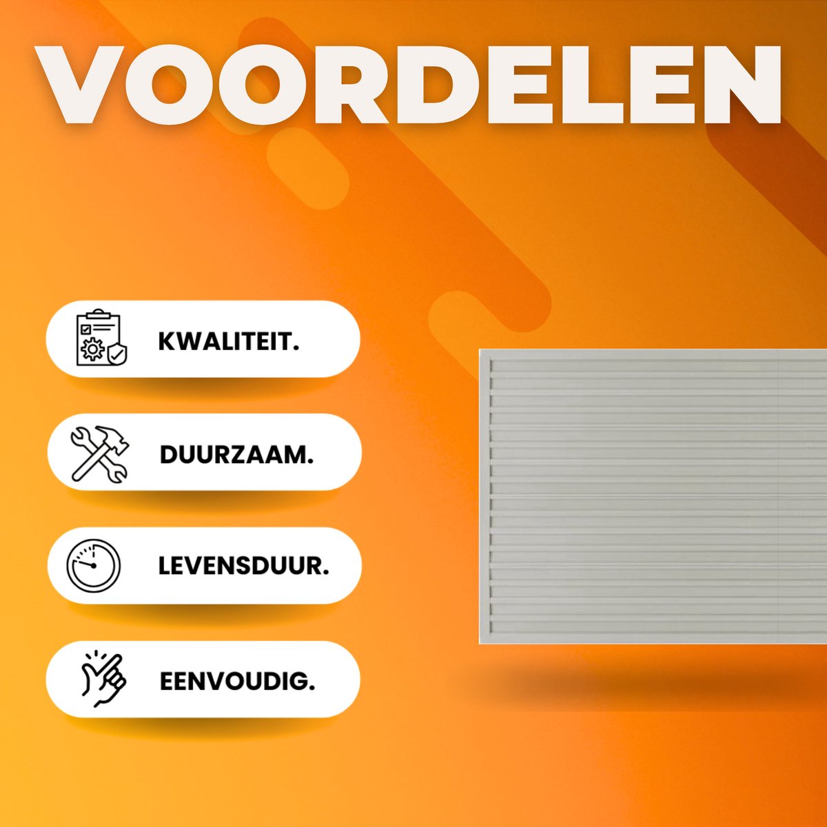 Gereedschapswand - Organizer - Gereedschapsbord WPC Gereedschapshouder - Gereedschapskast - voor Wandmontage