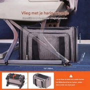 Hondentrolley - Hondenbuggy inklapbare- Opvouwbare Hondenrugzak met 4 Wielen - Kattentransporter- Duurzaam en stevig- 11,3kg Draagvermogen - Draagtas met Opbergtassen