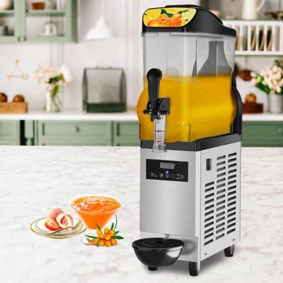 Professionele Slush puppy - 12L - Voor Ijskoude Drankjes – Frozen drink maker van Roestvrij Staal – Horeca Kwaliteit