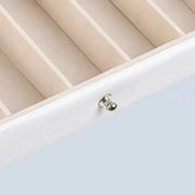Sieradendoos - Juwelendoos - Sieradenhouder - Organizer - Juwelenkistje - Dames bijouteriedoos - Sieradenopslag met Lades voor Kettingen, Horloges, Ringen, Oorbellen en Armbanden - Wit