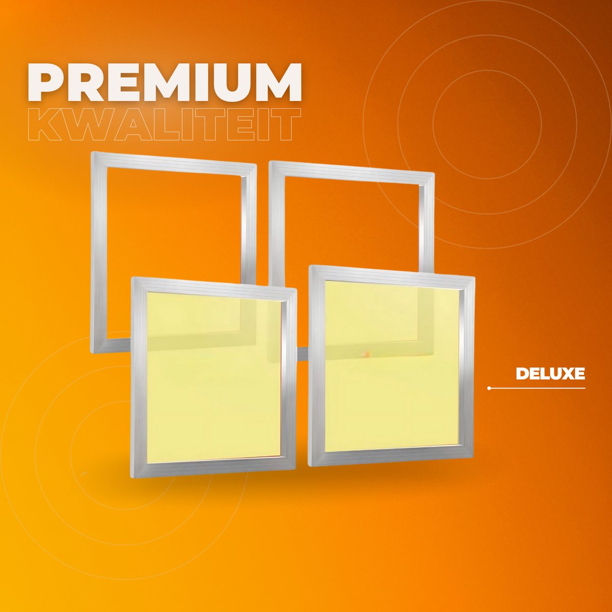 Zeefdrukkit - 4 stuks Aluminium - Zeefdruk set frame - zeefdrukframes 46x51CM - Startersset - Zeefdrukraam - Zeefdrukpers