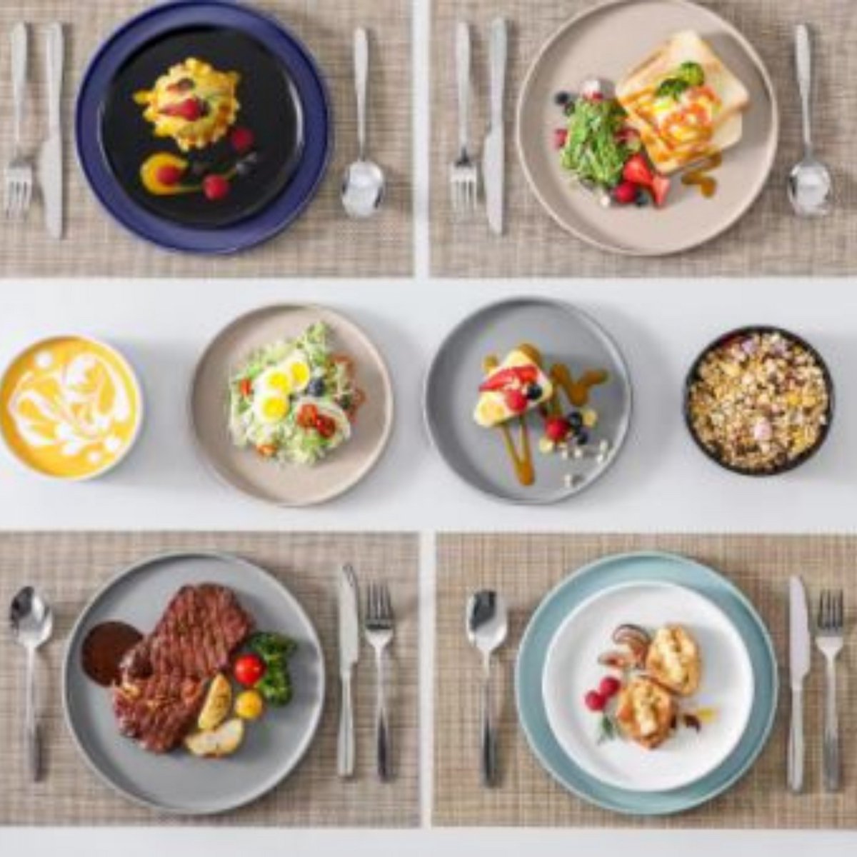 Marlito Dessertkommen - 6 delig - 6 persoons - Kommen - Diepe borden - Dinerborden - Bordenset - Ontbijtborden - Servies - Keukenservies
