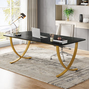 Eettafel Sillia - 160cm - Voor 4-6 Personen - Voor Keukentafel en Eetkamer - Zwart