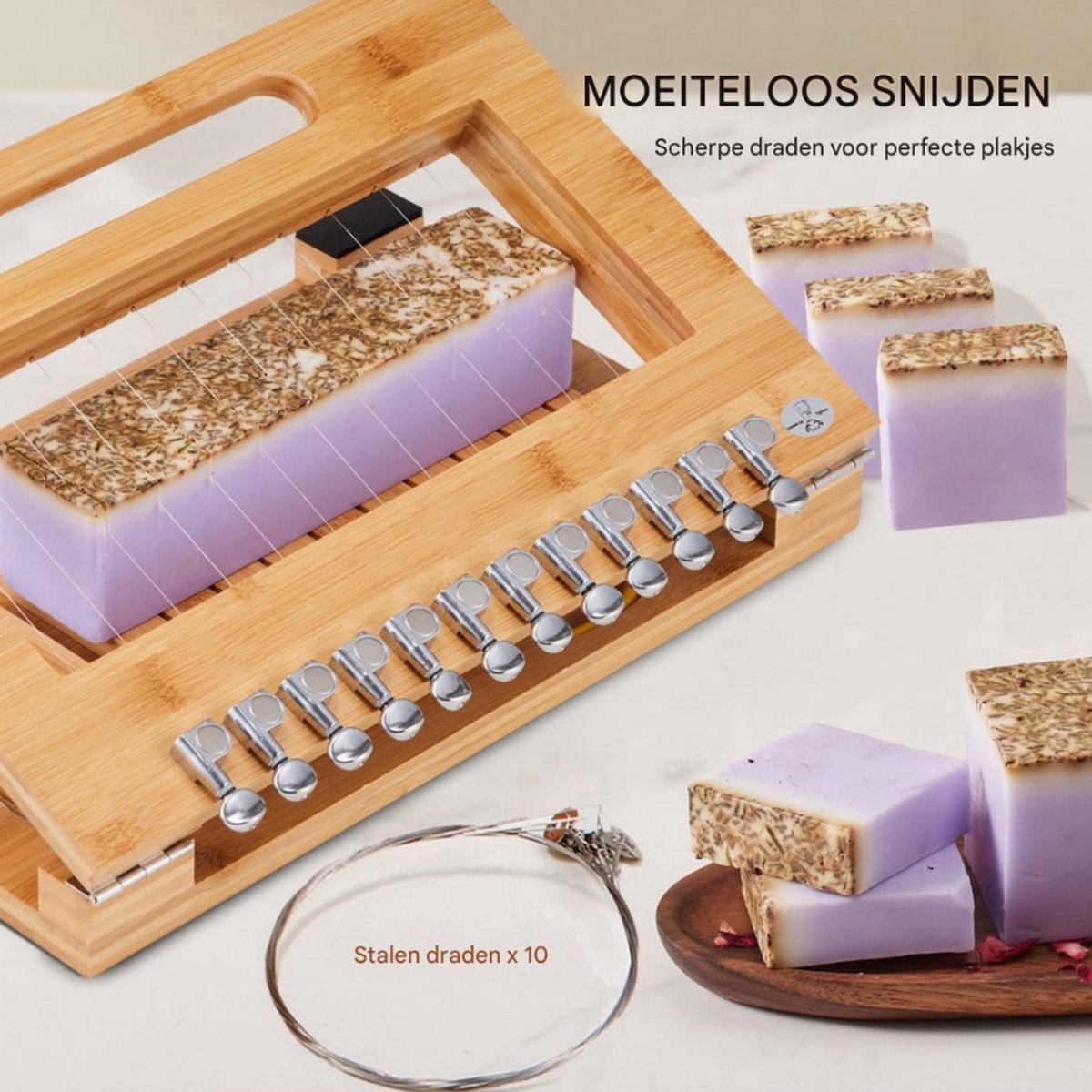 Zeepsnijder PRO - Zeep maken - DIY - 12 lijnen - 2,5cm - Multifunctionele Zeepsnijder