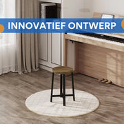 Eetkamerkrukken Vintaro - Set Stoelen - Industriële Stijl - Metalen Poten - Voor Eetkamer, Keuken, Restaurant & Café