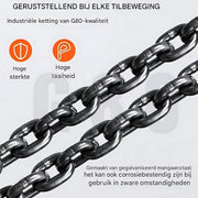 Katrolblok - 2 ton - Handmatige Rateltakel - Takel - Lier - Kettingtakel - 2000KG - 2,8m - 360° Draaibaar