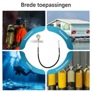 Luchtbijvuladapter – Voor dompelbare gasflessen en luchtcilinders – Navul- en oplaadadapter