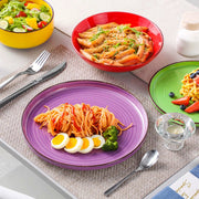 Velentino Serviesset Vivente - 16 delig - 4 persoons - Kleurrijk - Dinerborden - Bordenset - Diepe borden - Ontbijtborden - Servies - Keukenservies
