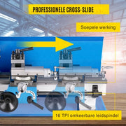 Draaibank PRO - Precisie Metaaldraaibank - 180x350mm Draaibank voor metaal