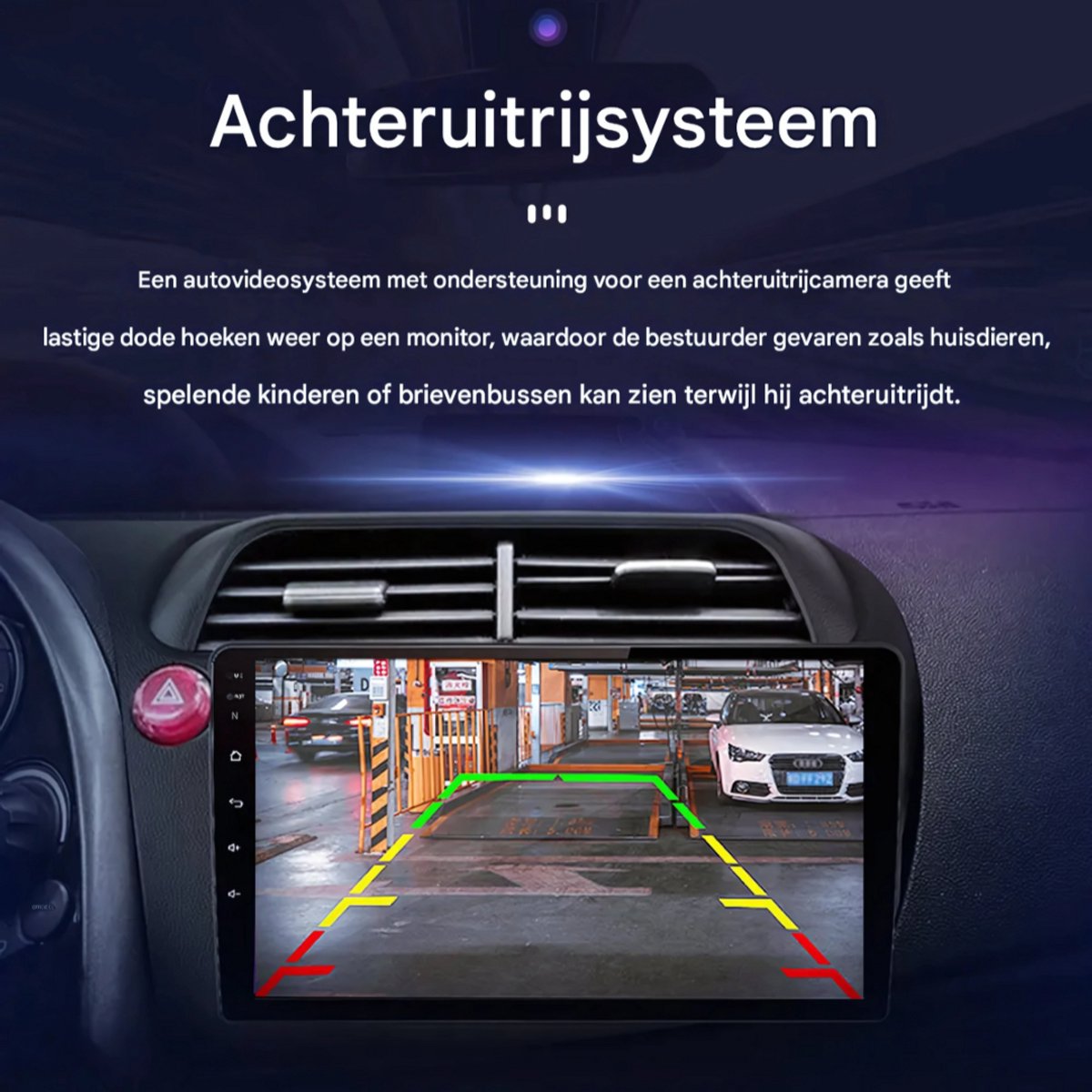 Autoradio met bluetooth - Carplay - Voor Honda Civic Hatchback (2005-2011) - Geschikt voor Apple en Android - Stereo - Navigatie - Navigatiesysteem auto - 1GB 16GB