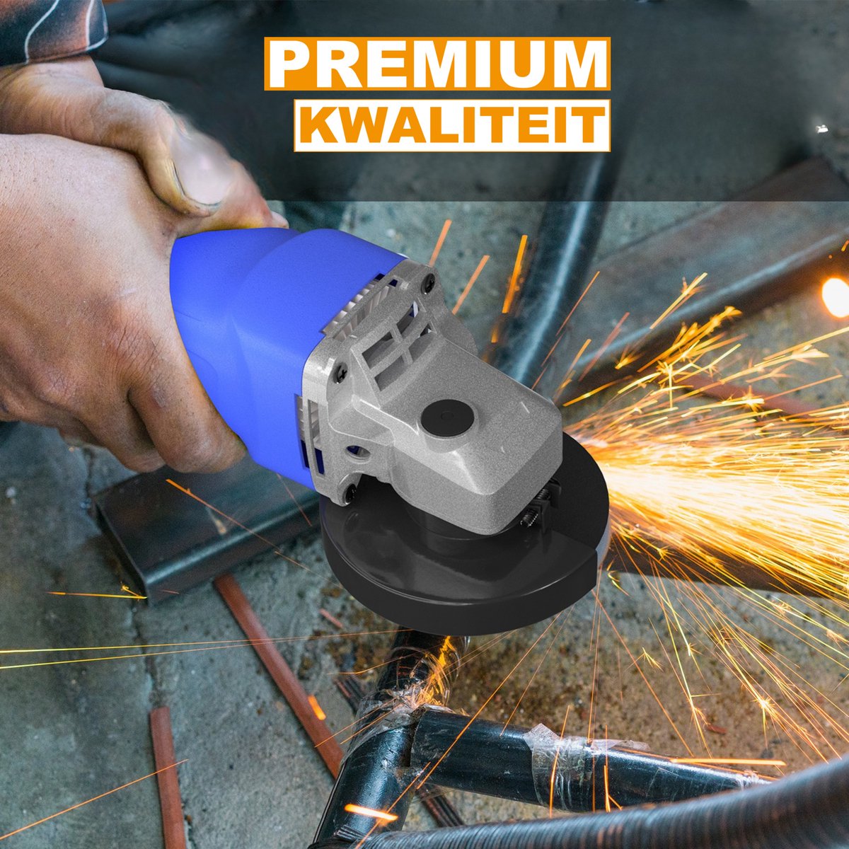 Professionele Snoer Slijper Zyren - 900W Hoek Slijper voor Snijden, Schuren en Polijsten - 12000RPM Snelheid met 115mm Schijf