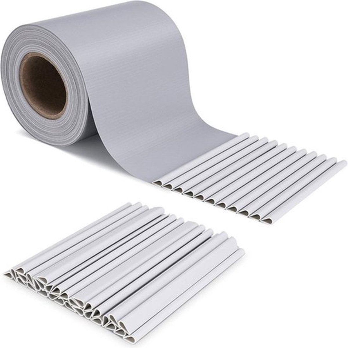 Bolt Edge Privacy Strip - Zichtbreeknet - Windbreekgaas - Grijs - 35 Meter