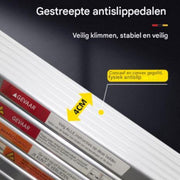 Telescopische Ladder 4,4M - Aluminium Opvouwbare Ladder - Antislip Voeten - EN131 Certificering - Max. 150KG