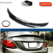 Achterspoiler - Voor Mercedes C-Klasse W205 4dr 2015+ - Auto accessoires - PSM stijl - Carbon Look