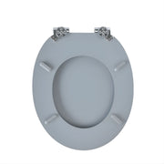 WC-bril - Toiletbril – Voor Toilet & Badkamer – Soft-Close – MDF - Grijs