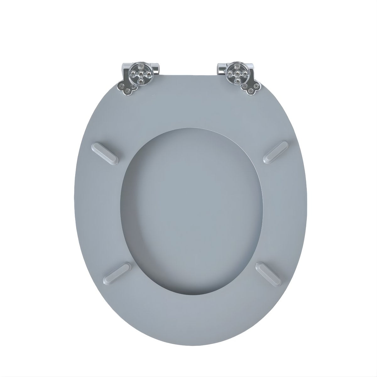 WC-bril - Toiletbril – Voor Toilet & Badkamer – Soft-Close – MDF - Grijs