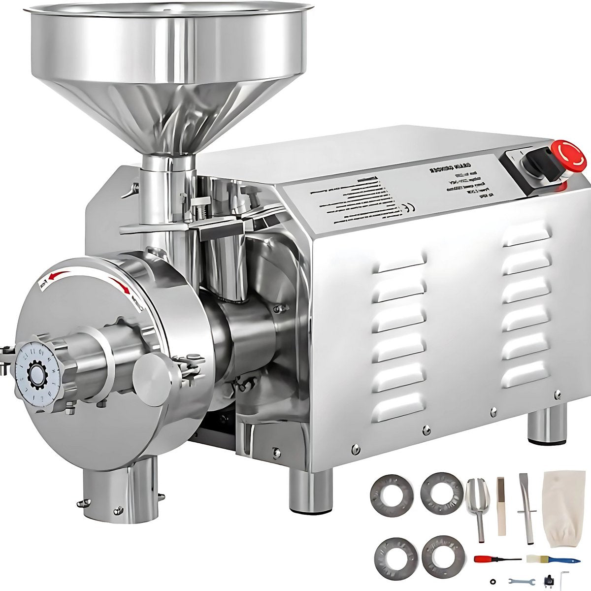 Proffesionele Grain Grinder RVS- Kruidenmolen- Specerijenmolen- 2200W Graanmolen - RVS Keukenmolen