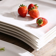 Happyment Luxe Serviesset - 12 Persoons - Porselein - 12 Delig - Bordenset 12 persoons - Bordenset 12 delig - Wit