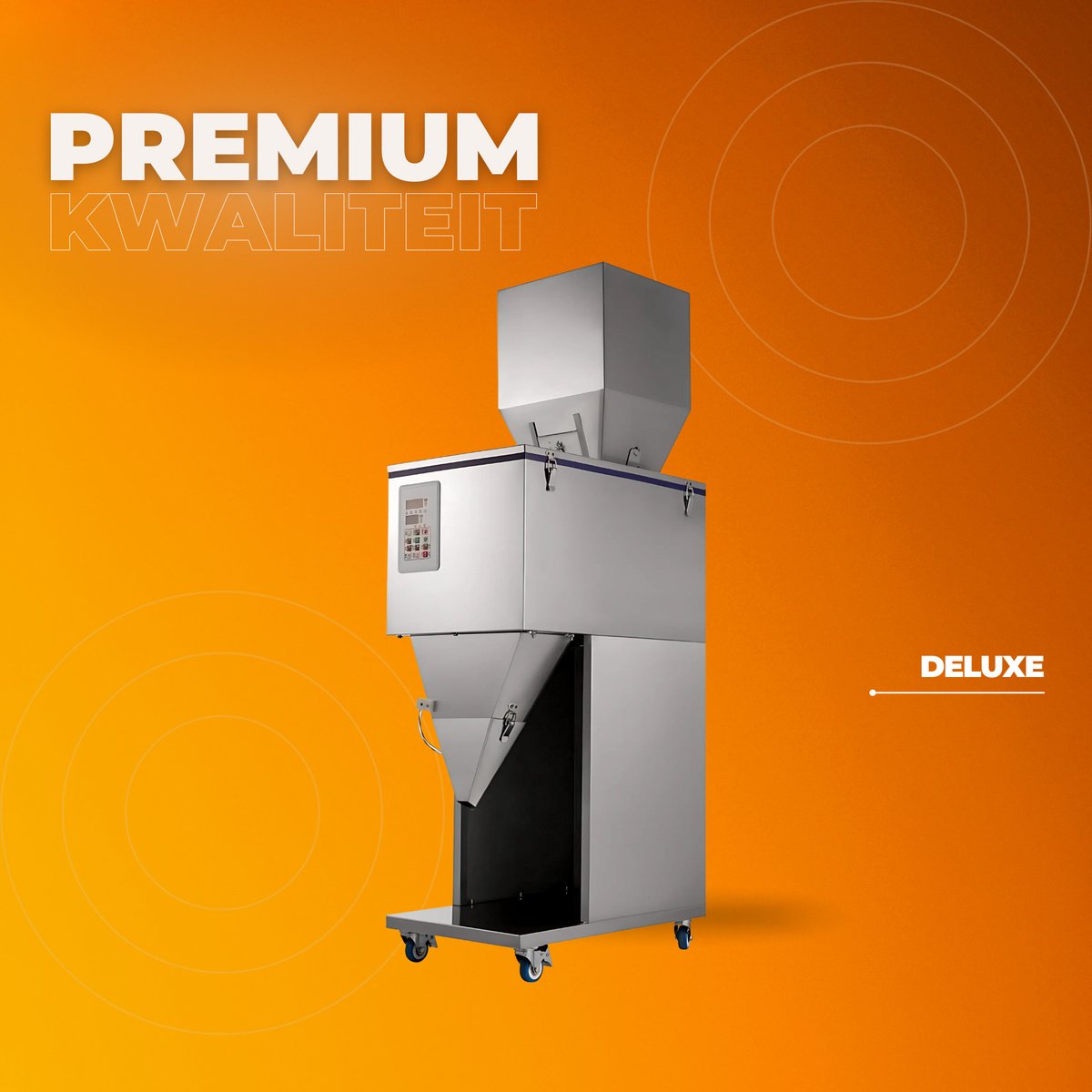 Professionele Vulmachine - Poeder - Keuken - Fijn maler - Pneumatisch - Twee Uitgangen - 100-1000ML - RVS