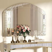 Gebogen Wandspiegel - Venetiaanse Accent Spiegel- Zilver - Glas - Decoratie voor Woonkamer