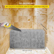 Betegelbare badkamer bank - Inbouw bank - Douche kruk - Doucheruimte - 97x29x50 cm - EPS Composiet