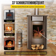 Schoorsteenborstel - 10m Nylon Set - Schoorsteenveger Kit met Accessoires
