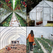 Broeikasfolie PRO - Tunnelfolie - Broeikasfolie - Kasfolie - 24x50 ft - 6 Mil UV-Bestendige Tunnelfolie Voor Serres