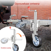 Neuswiel 680KG - Aanhangwagenkrik met wiel - Voor campers, boottrailers en aanhangers