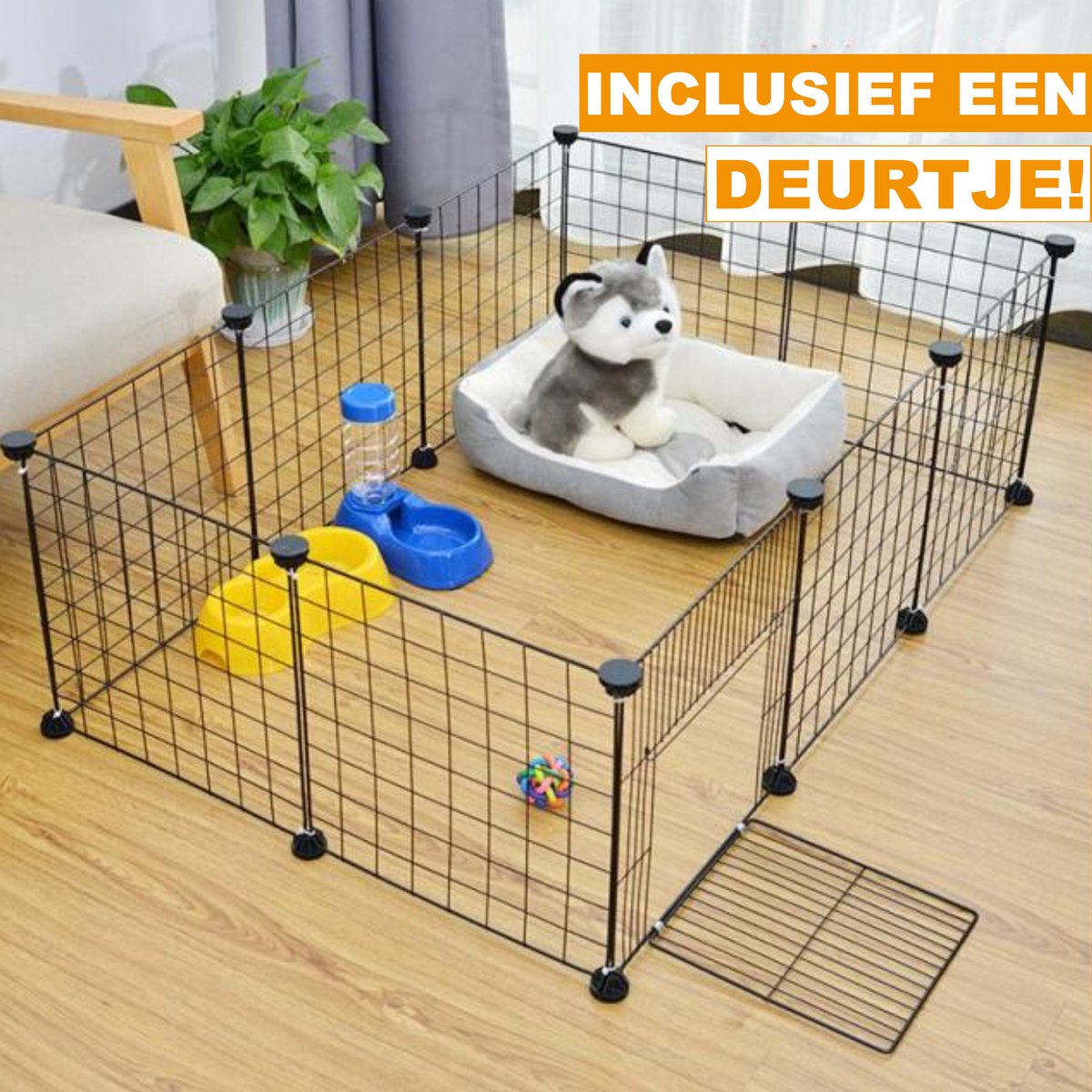 Happyment® Dierenren - Kippenren - Konijnenren - Kattenren - puppyren - Hondenren - Knaagdierenren - Ren - Black friday - Kerstcadeau
