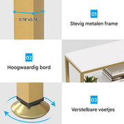 Boekenkast Burny - 180cm - Boekenrek Opbergrek - Stellingkast Metaal - Geschikt voor Woonkamer, Kantoor of Slaapkamer