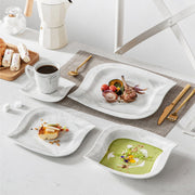 Ornate Bordenset – 6 persoons – 30 delig – Marmerlook Keramisch – Dinerborden – Breakfast Plates