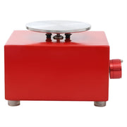 Mini pottenbakkersschijf - Draaischijf - Pottenbakken - Voor keramiek en klei - Elektrisch - Rood