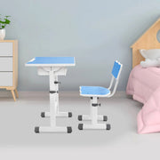 Kinderbureau met stoel - Voor kinderen - Verstelbaar bureau- en stoeltjesset - Blauw