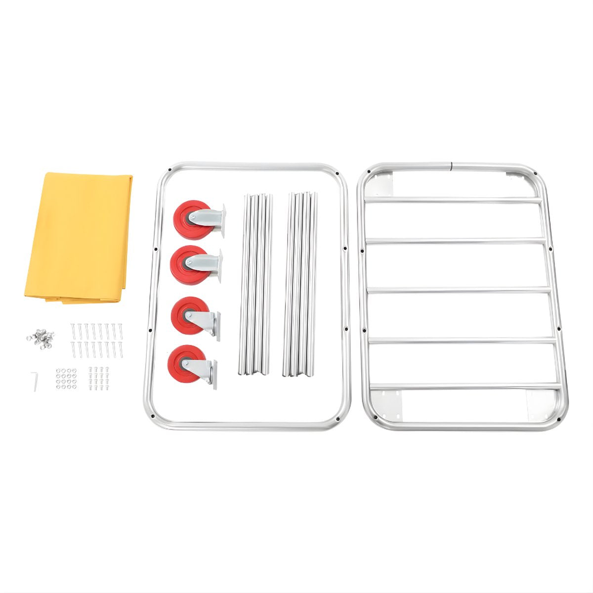 Waswagen - Wasverzamelwagen - Wasmand - Voor thuis, hotel en horeca - Geel