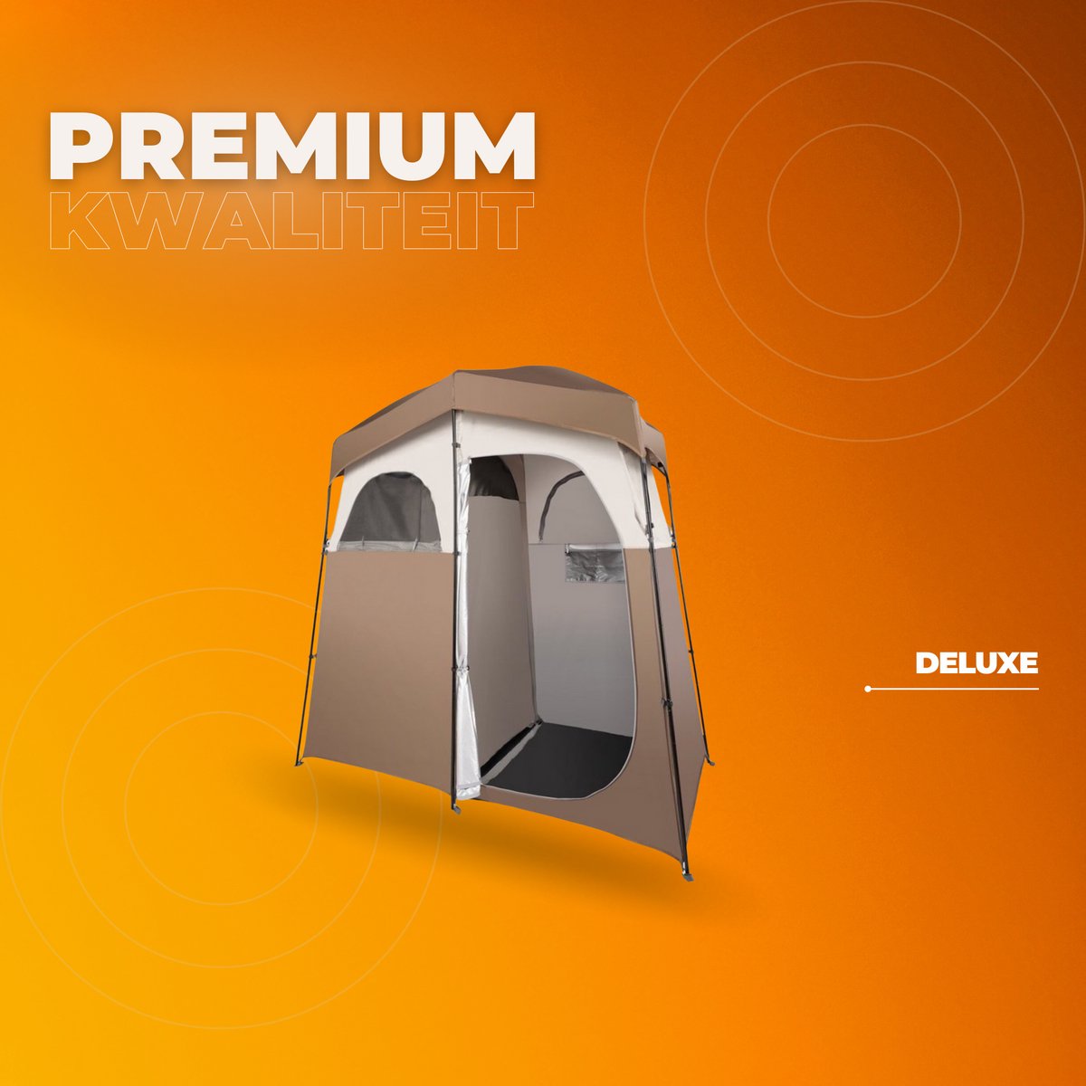 Douchetent Deluxe - Omkleedtent - Camping - 2 Persoons - 84"x42" - Privacytent Voor Omkleden