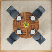 Ronde Eettafel Paris - Voor 4 personen - 120cm - Voor Keuken of eetkamer - Bruin