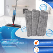 Roterende Dweil deluxe - Spuitfunctie - Natte en droge Vloerwisser met - 360° - 700ml