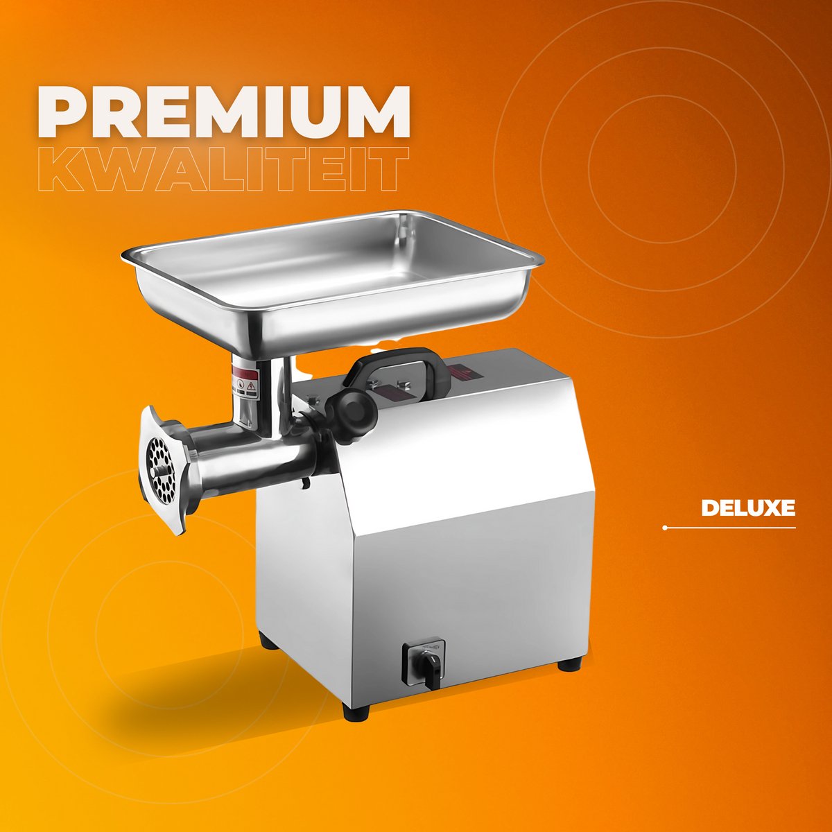 Elektrische Vleesmolen horeca - 360KG/U - Gehaktmolen - Foodprocessor - 360kg/u