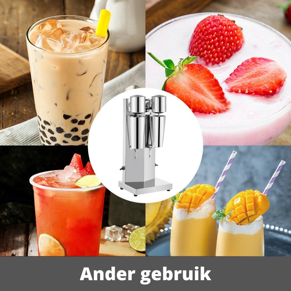 Milkshake Machine - Professioneel - Frappe Mixer - Milkshake Maker - Voor de zomer