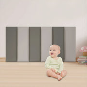 Bedhoofd - Hoofdbordkussen - Hoofdbord - Voor interieurdecoratie en bedhoofdbescherming - Grijs