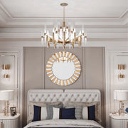 Opulence Elegante Spiegel - Ronde wandspiegel - 80cm - Zonder verlichting - Woonkamer